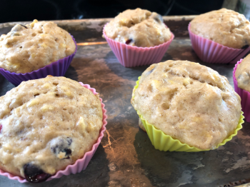 Banana Blueberry Muffins